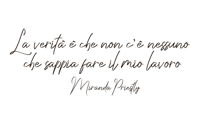 T-shirt "La verita' è che non c'è nessuno che sappia fare il mio lavoro"