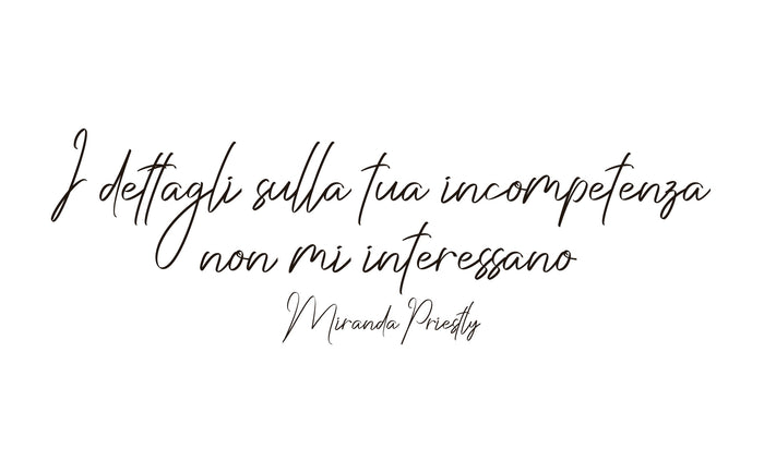 T-shirt "I dettagli sulla tua incompetenza non mi interessano"