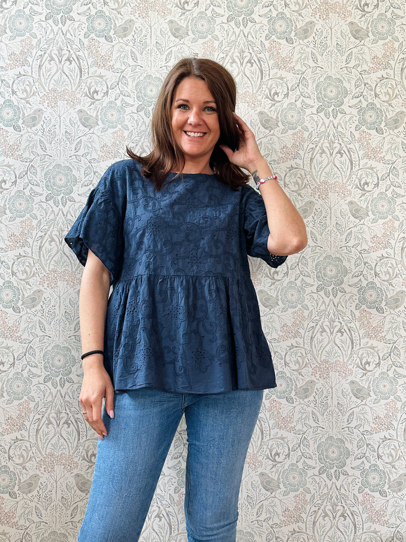 la valigia a pois Blusa Baby