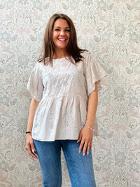 la valigia a pois Blusa Baby