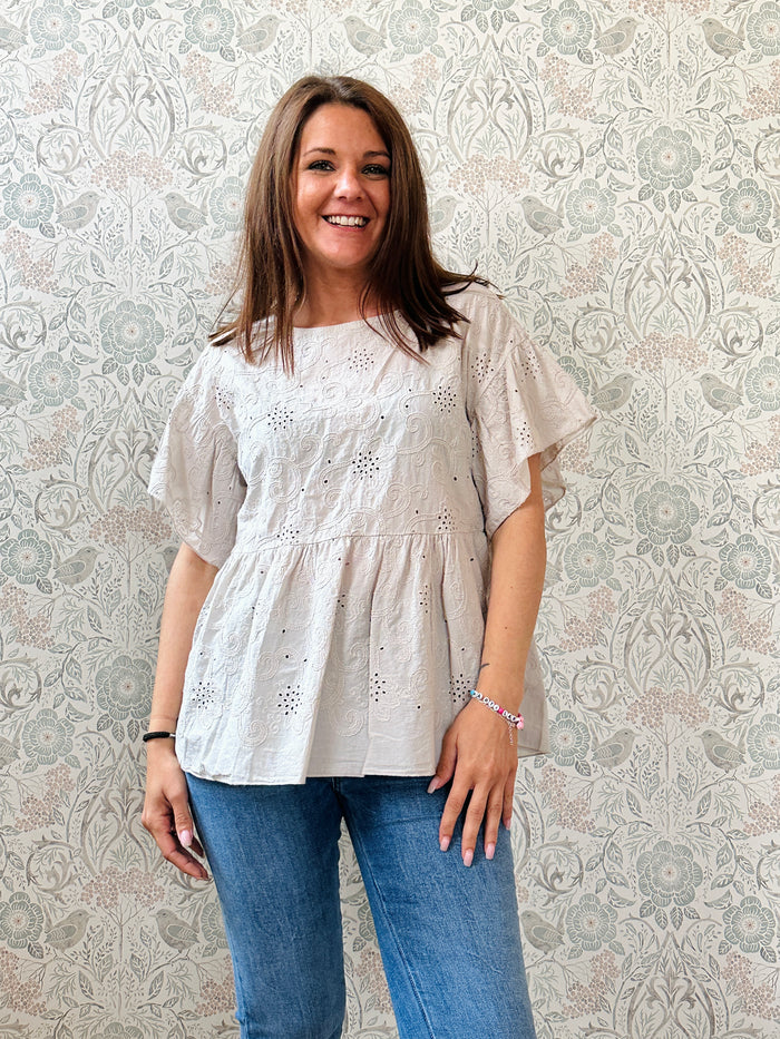 la valigia a pois Blusa Baby