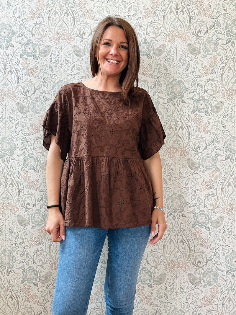 la valigia a pois Blusa Baby