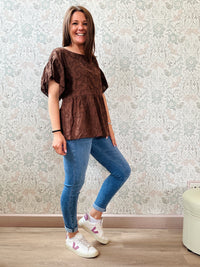 la valigia a pois Blusa Baby