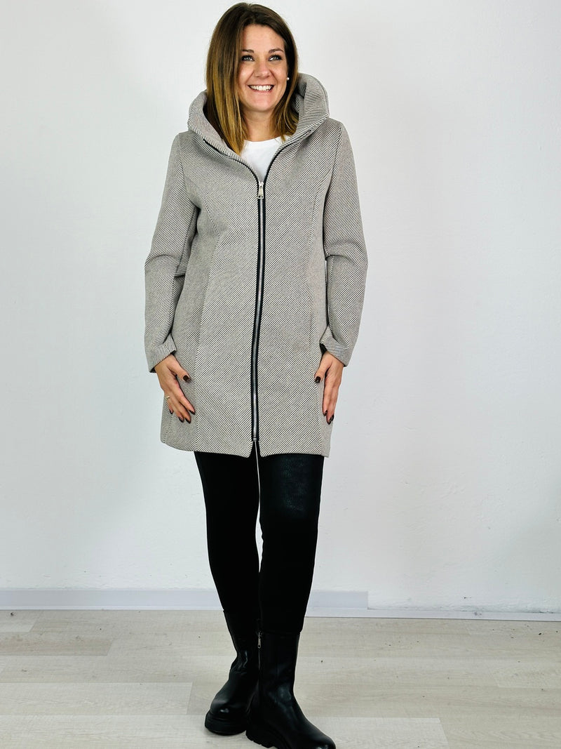 lavaligiapois Cappotto Dafne Righe Marrone