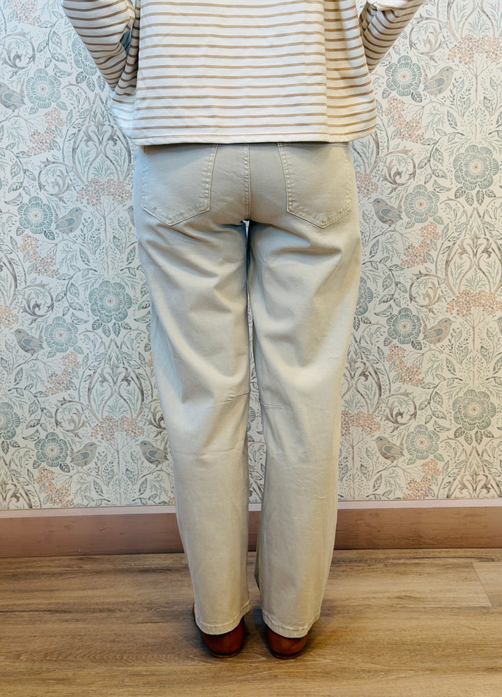 Jeans Barrel Crema