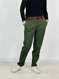 la valigia a pois Pantalone Prism Verde Militare