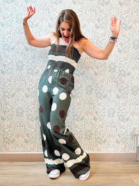 Tuta Donna Jamaica Fantasia Verde - Moda Estate 2025 Made in Italy 