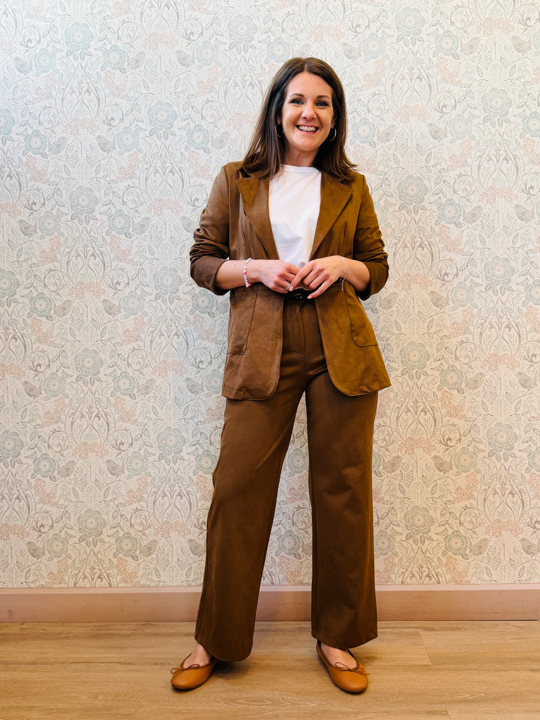 blazer suede marrone 