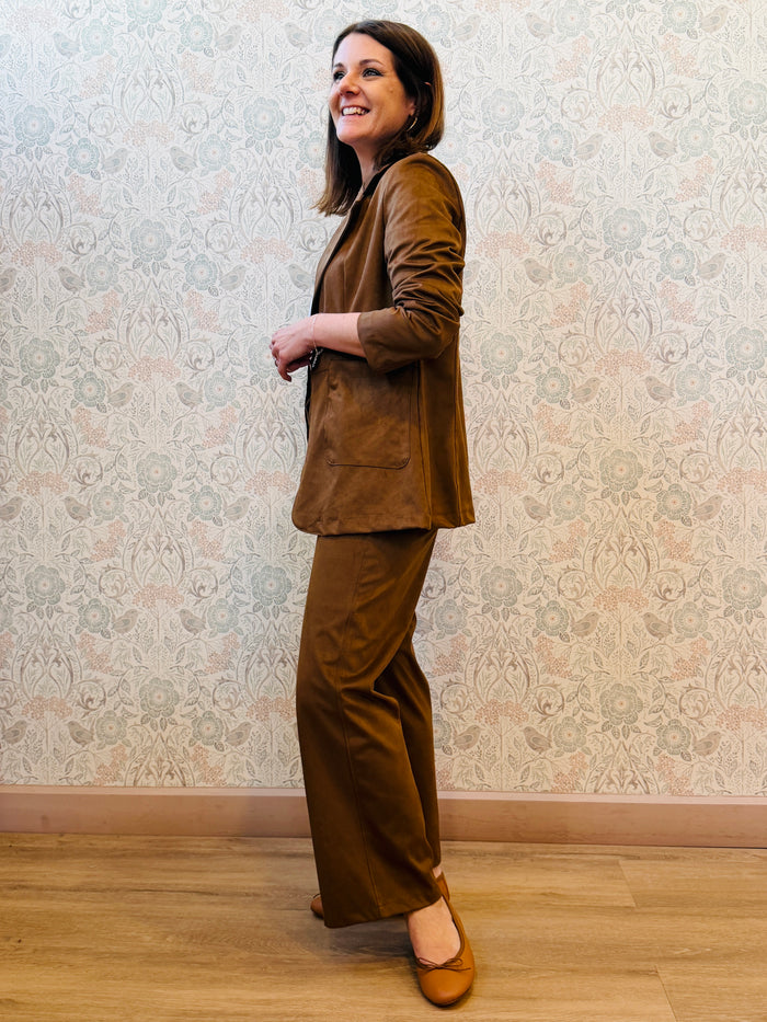 Pantalone Suede Mattone