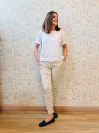 Pantalone Capri Beige