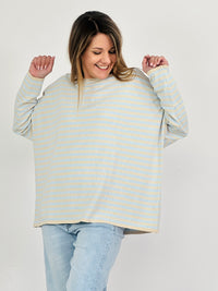 Cotton Striped Oversized Sweater