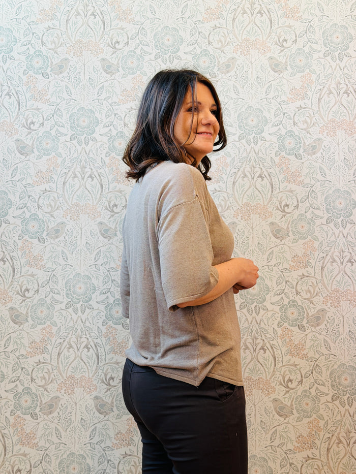 T-shirt Lino Avocado