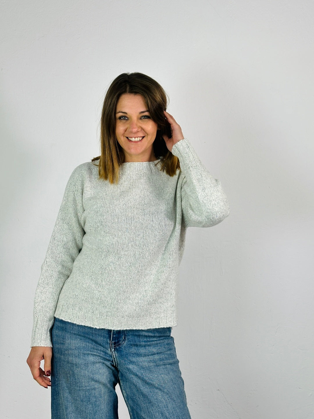 la valigia a pois Maglione Shine