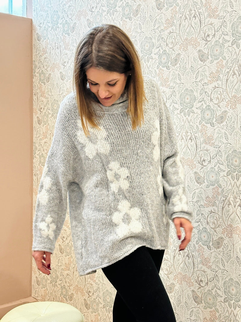 Maglione Fiore Grey