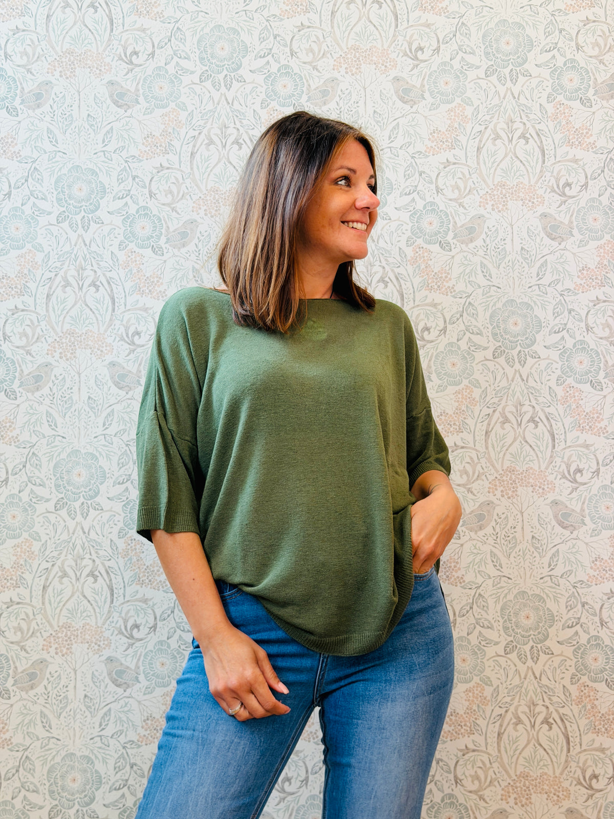 Maglione Lino Over
