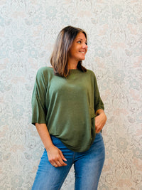Maglione Lino Over