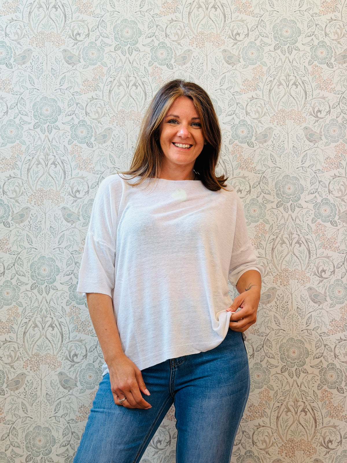 Maglione Lino Over