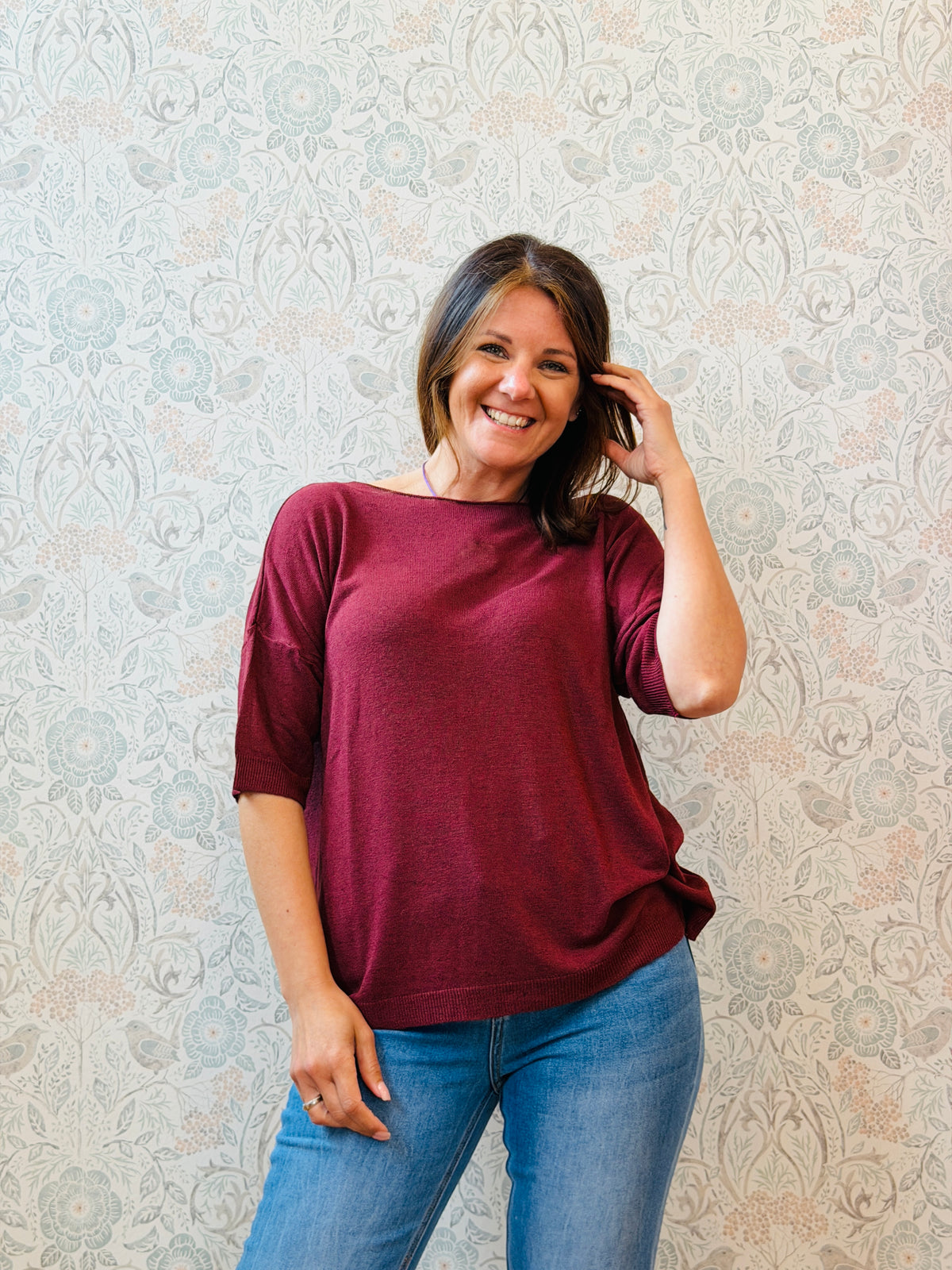 Maglione Lino Over