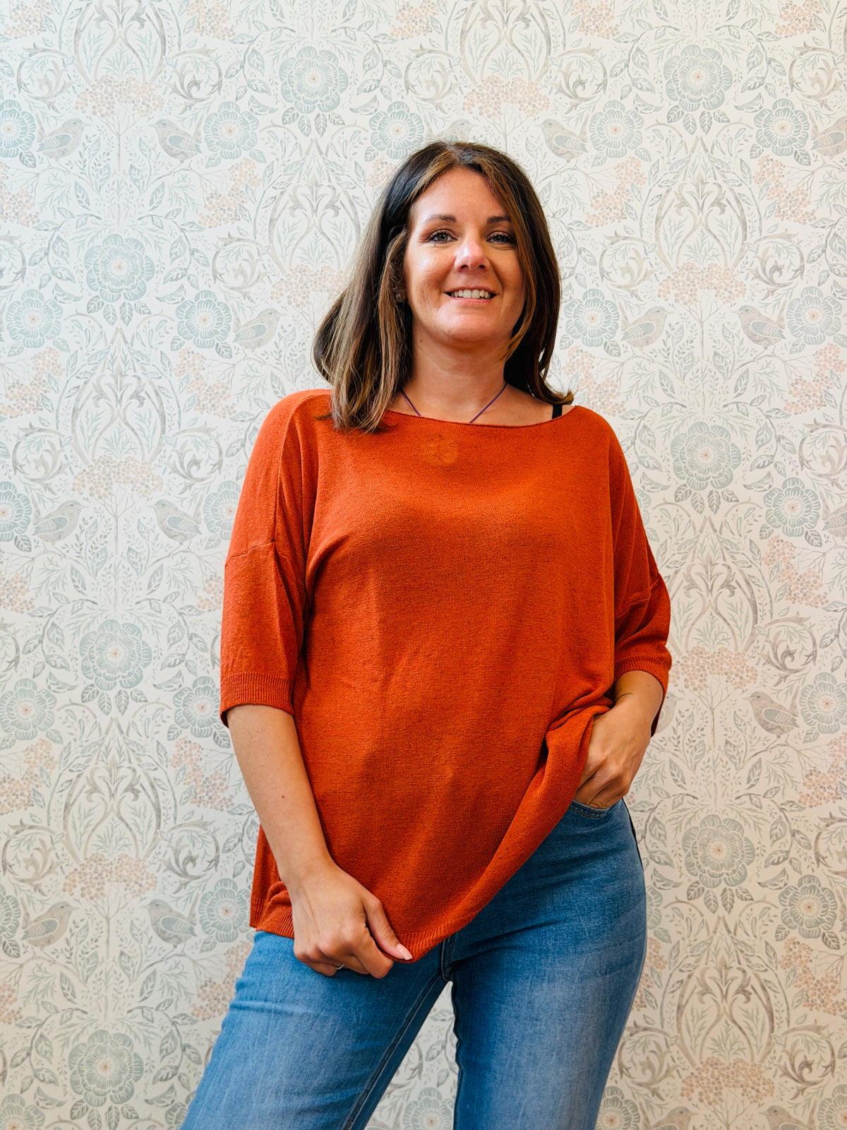 Maglione Lino Over