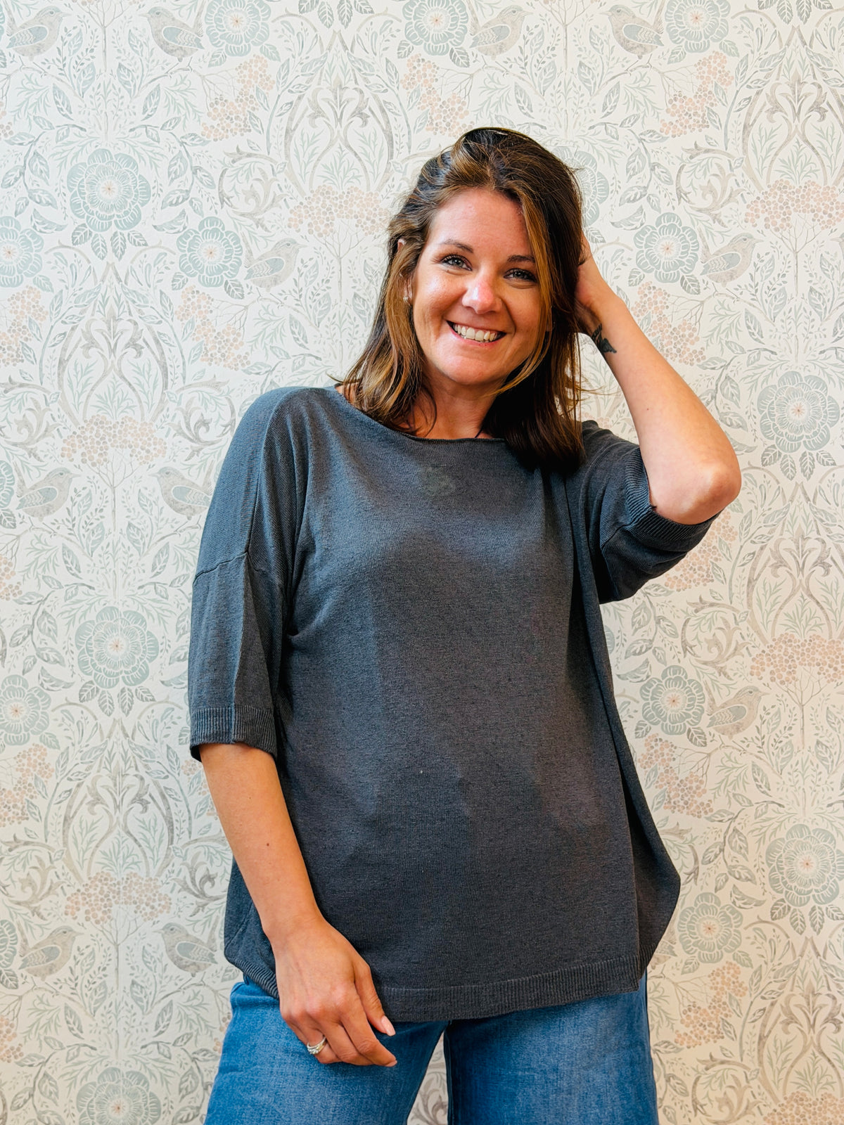 Maglione Lino Over
