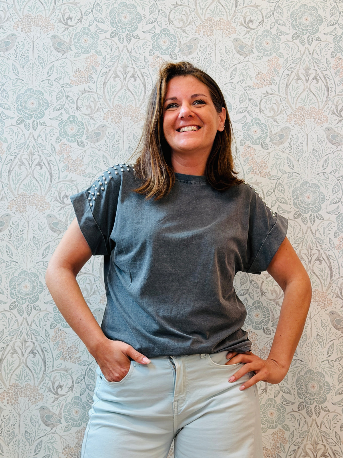 T-shirt Borchie