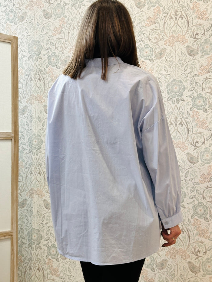 la valigia a pois Camicia Coreana