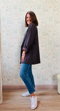 la valigia a pois blazer liquirizia fall