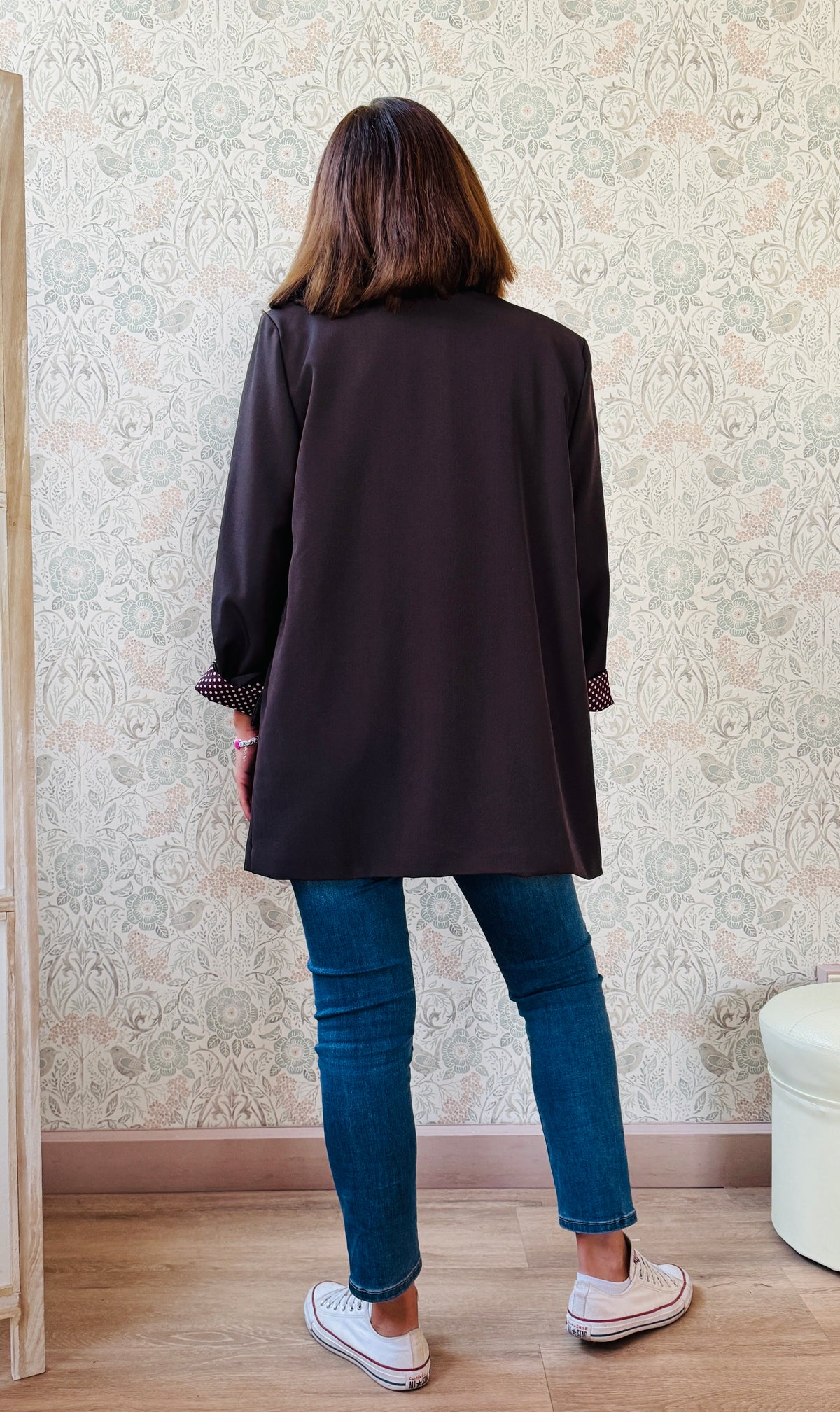 la valigia a pois blazer liquirizia fall
