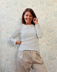la valigia pois T-shirt Manica Lunga Fiorenza 