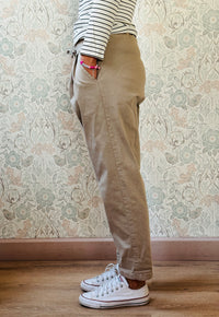 la valigia a pois Pantalone Baggy Cappuccino 