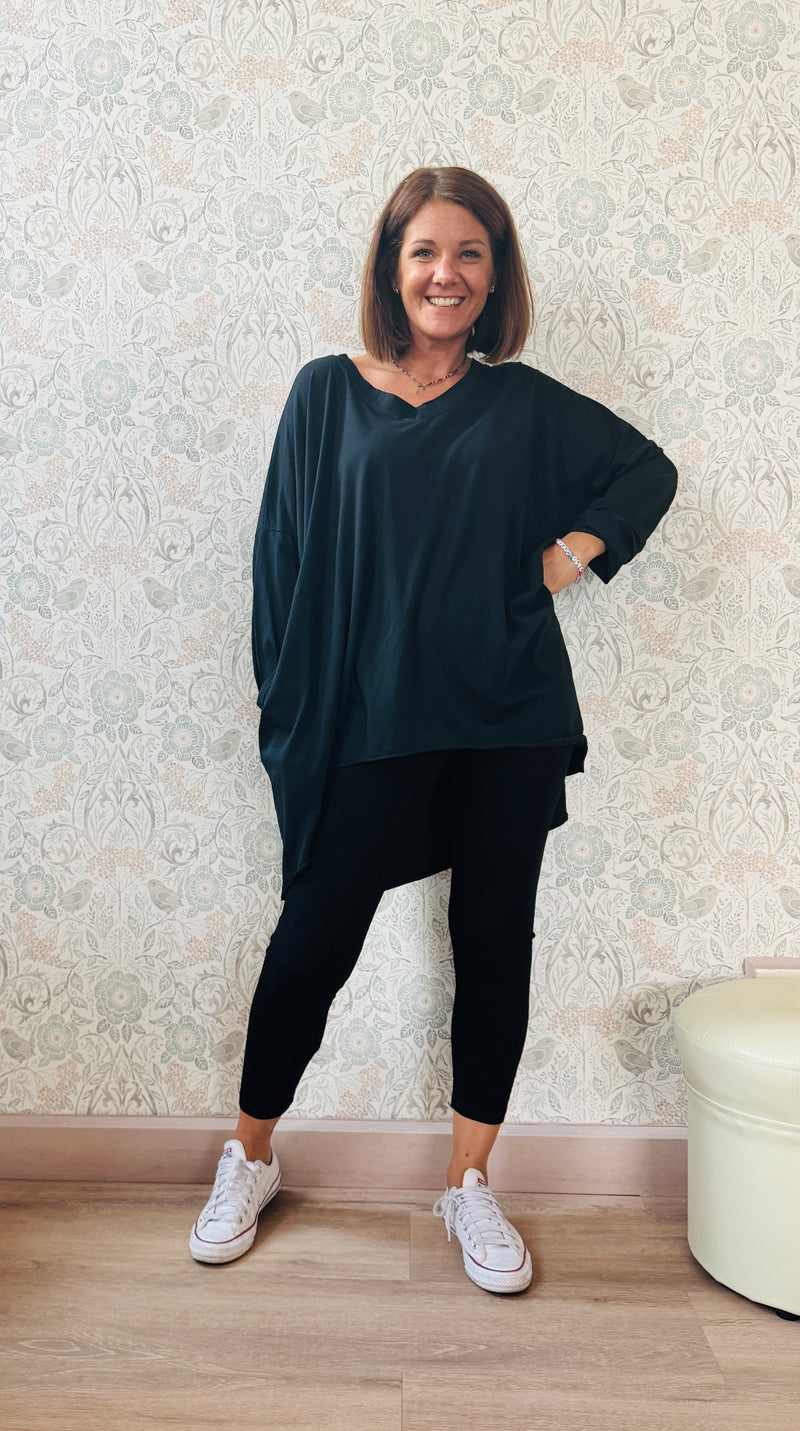 la valigia a pois T-shirt Super Oper Manica Lunga Adele