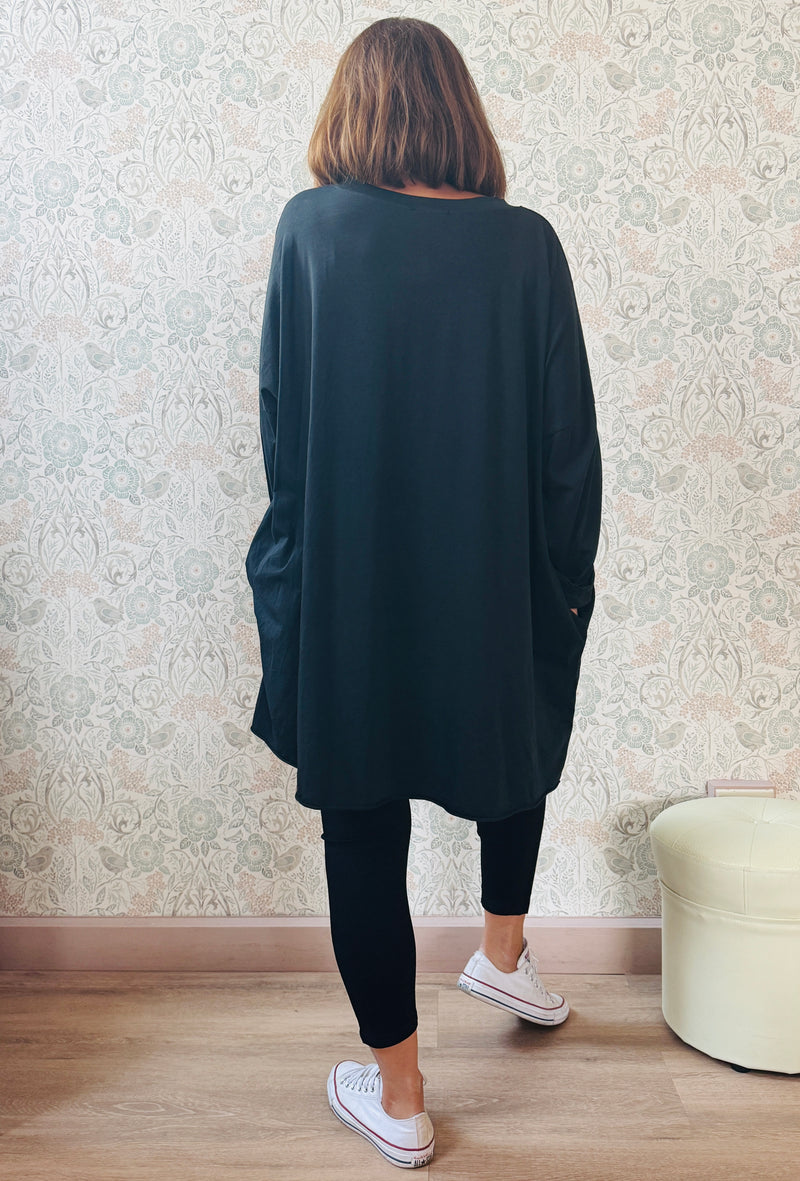 la valigia a pois T-shirt Super Oper Manica Lunga Adele