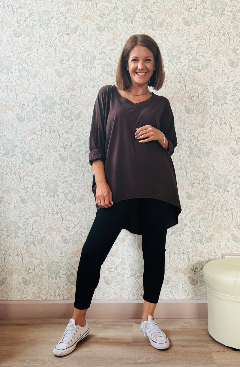 la valigia a pois T-shirt Super Oper Manica Lunga Adele