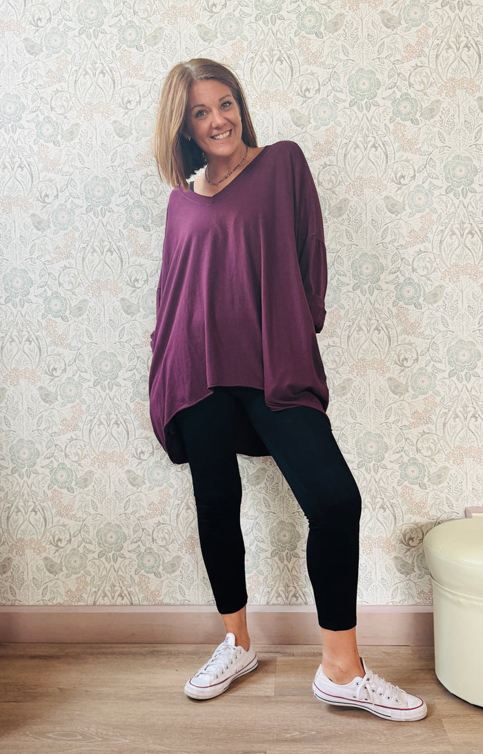 la valigia a pois T-shirt Super Oper Manica Lunga Adele