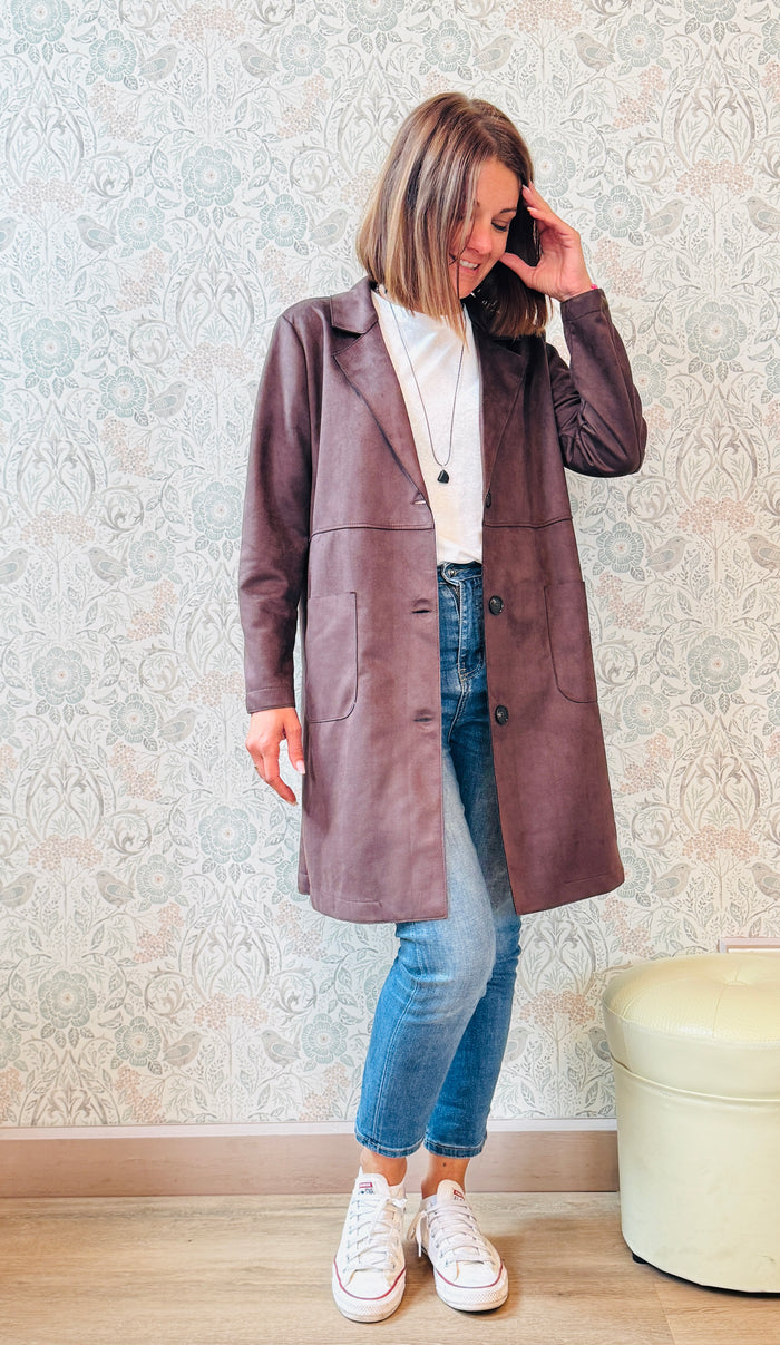 la valigia a pois Blazer Lungo Suede