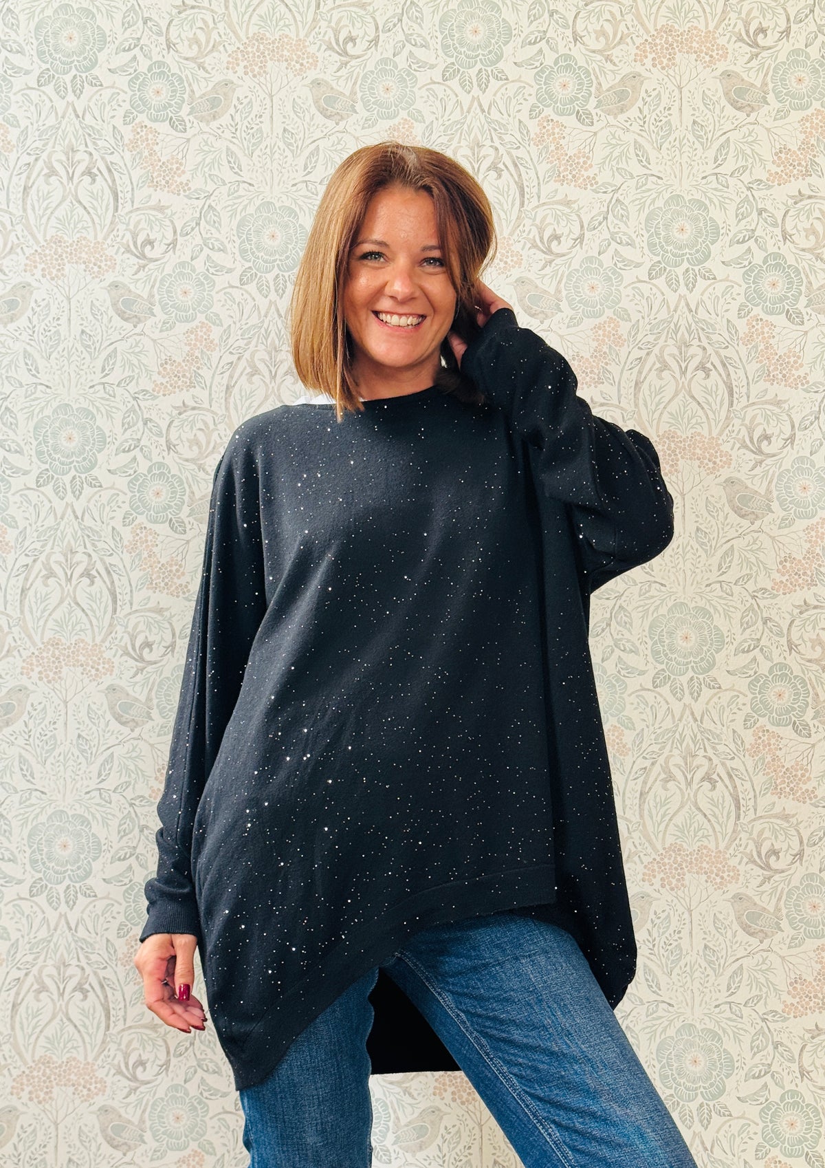 LVP maglione over lustrini