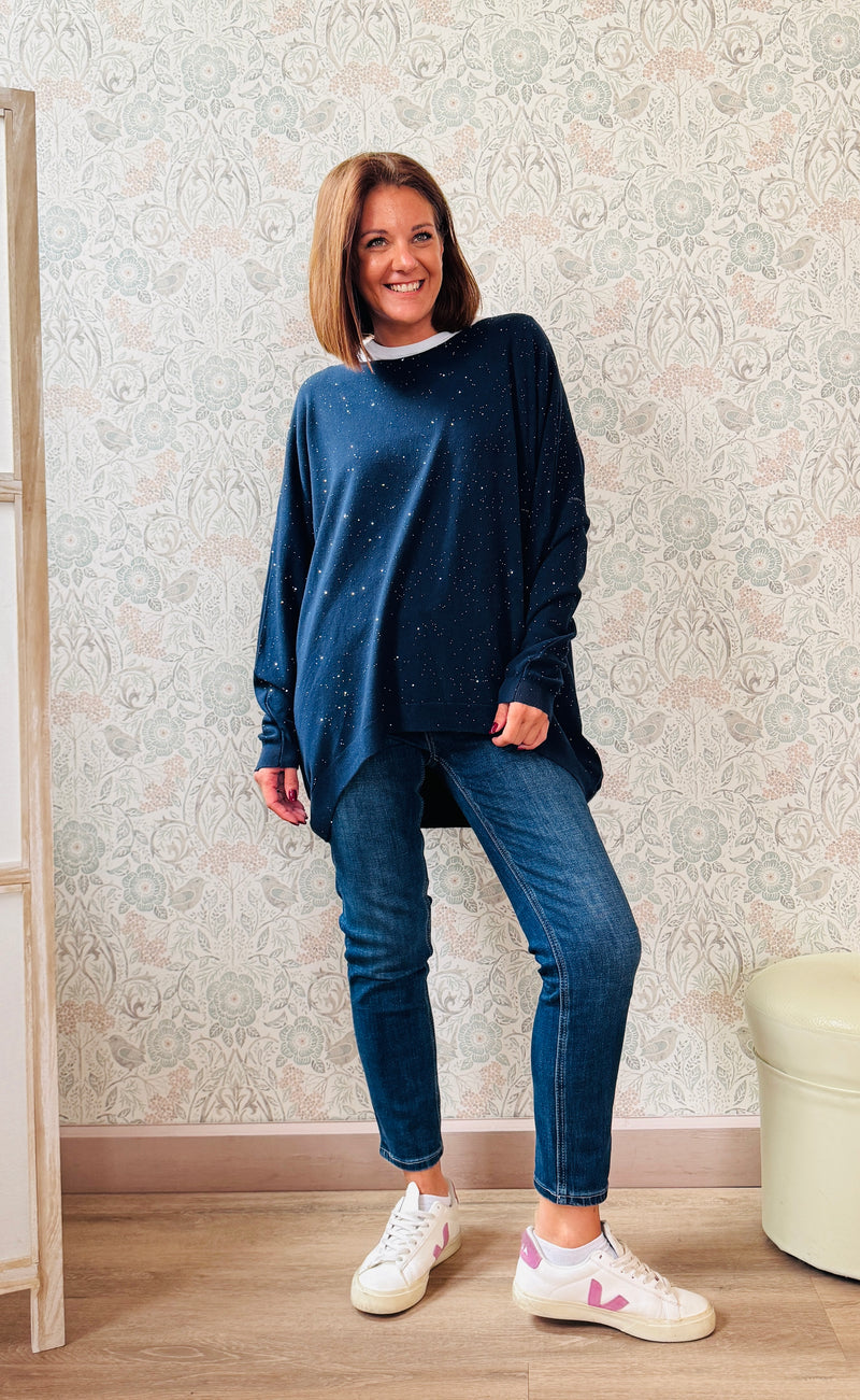 LVP maglione over lustrini