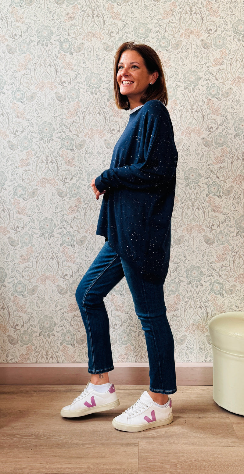 LVP maglione over lustrini