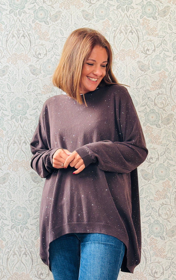 LVP maglione over lustrini
