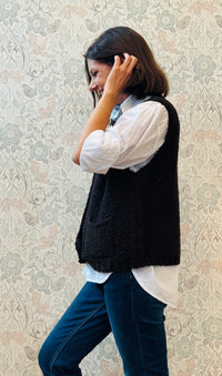 Cardigan Senza Maniche Coffee