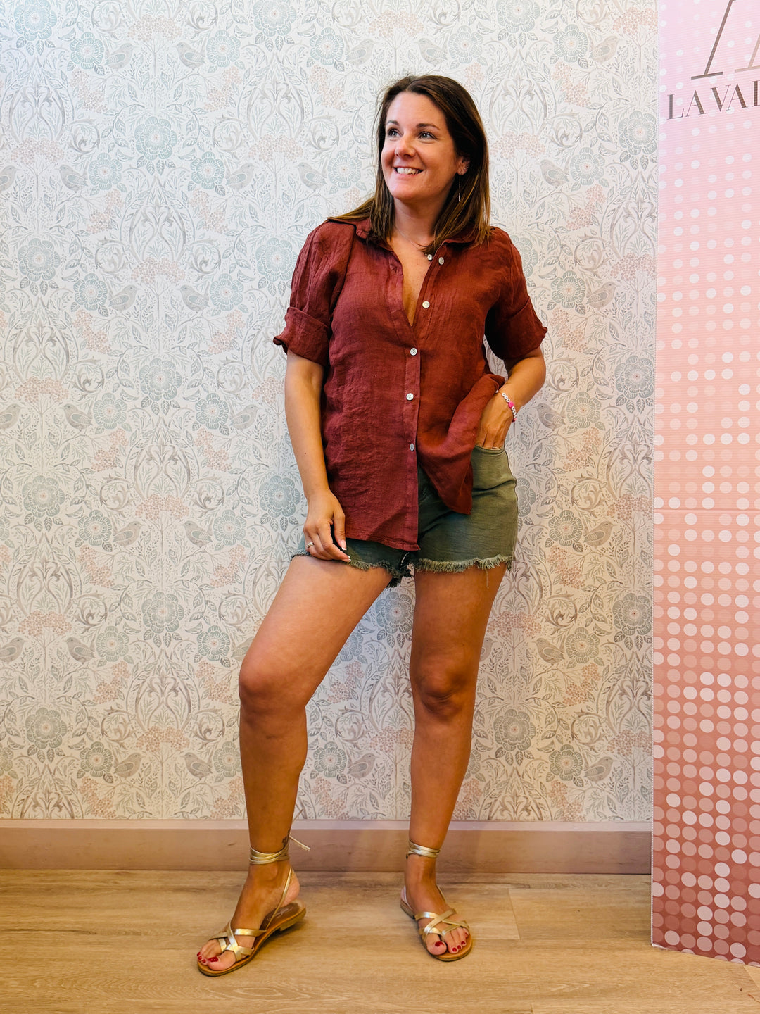 Pantaloncino Shorts Denim Salvia