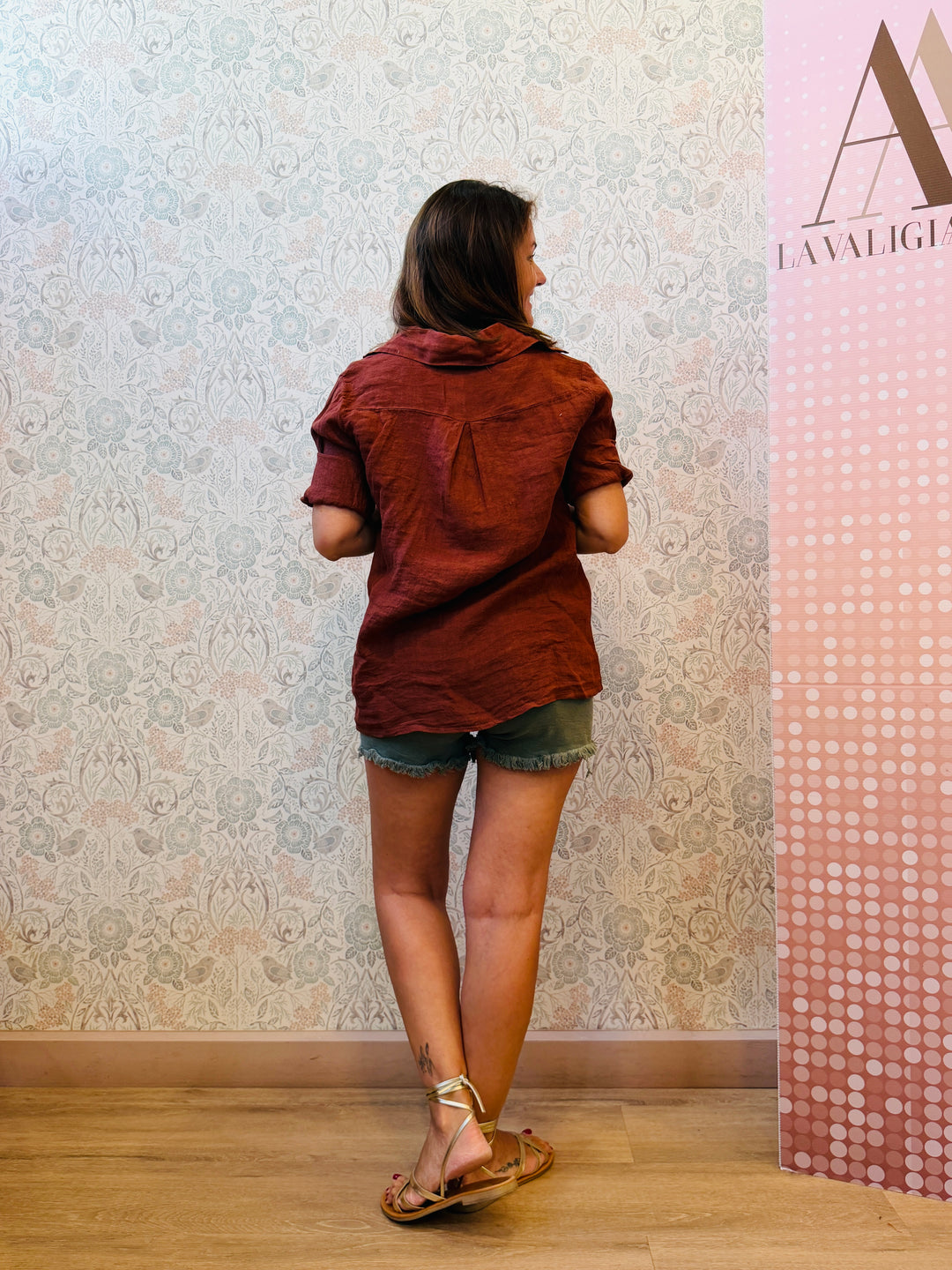 Pantaloncino Shorts Denim Salvia