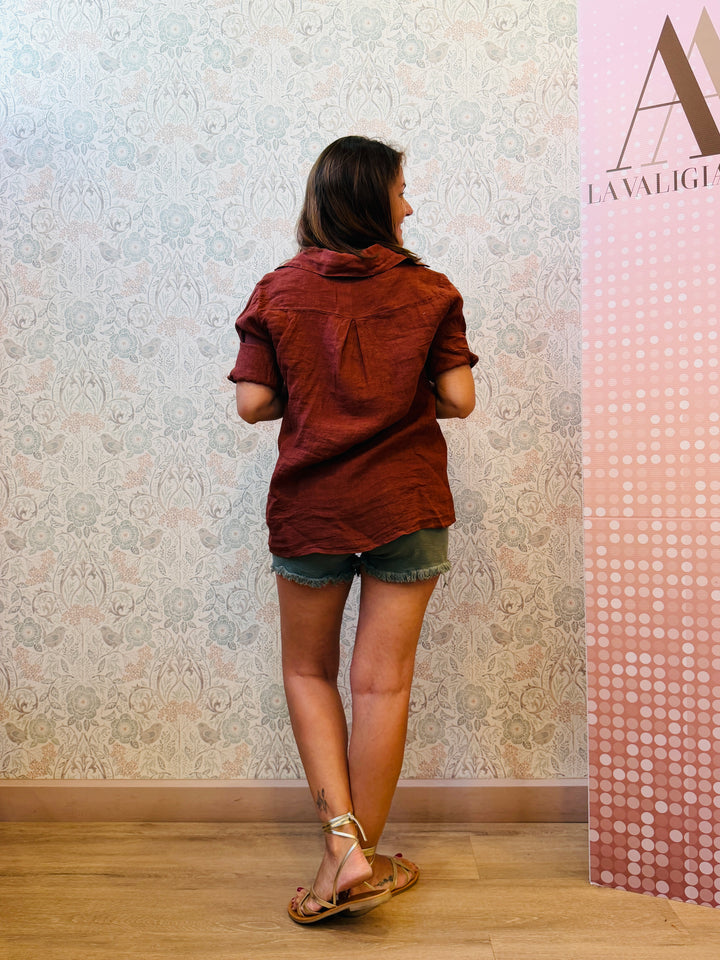 Pantaloncino Shorts Denim Salvia