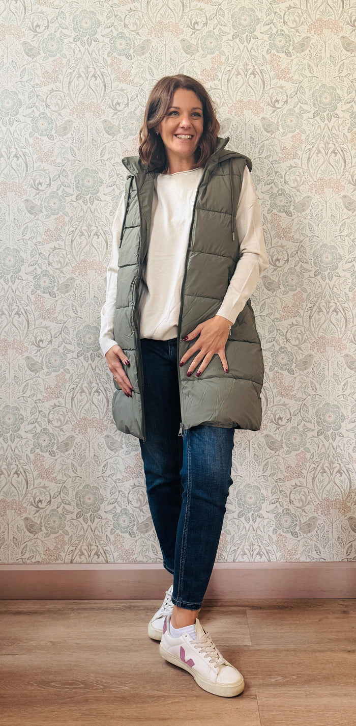 Smanicato Lungo Piumino Militare