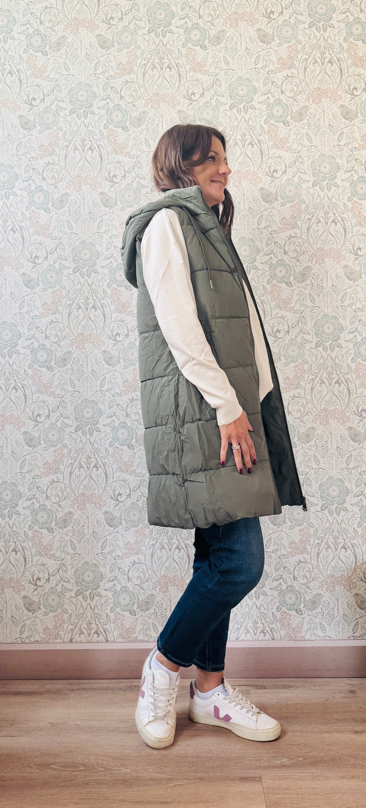 Smanicato Lungo Piumino Militare