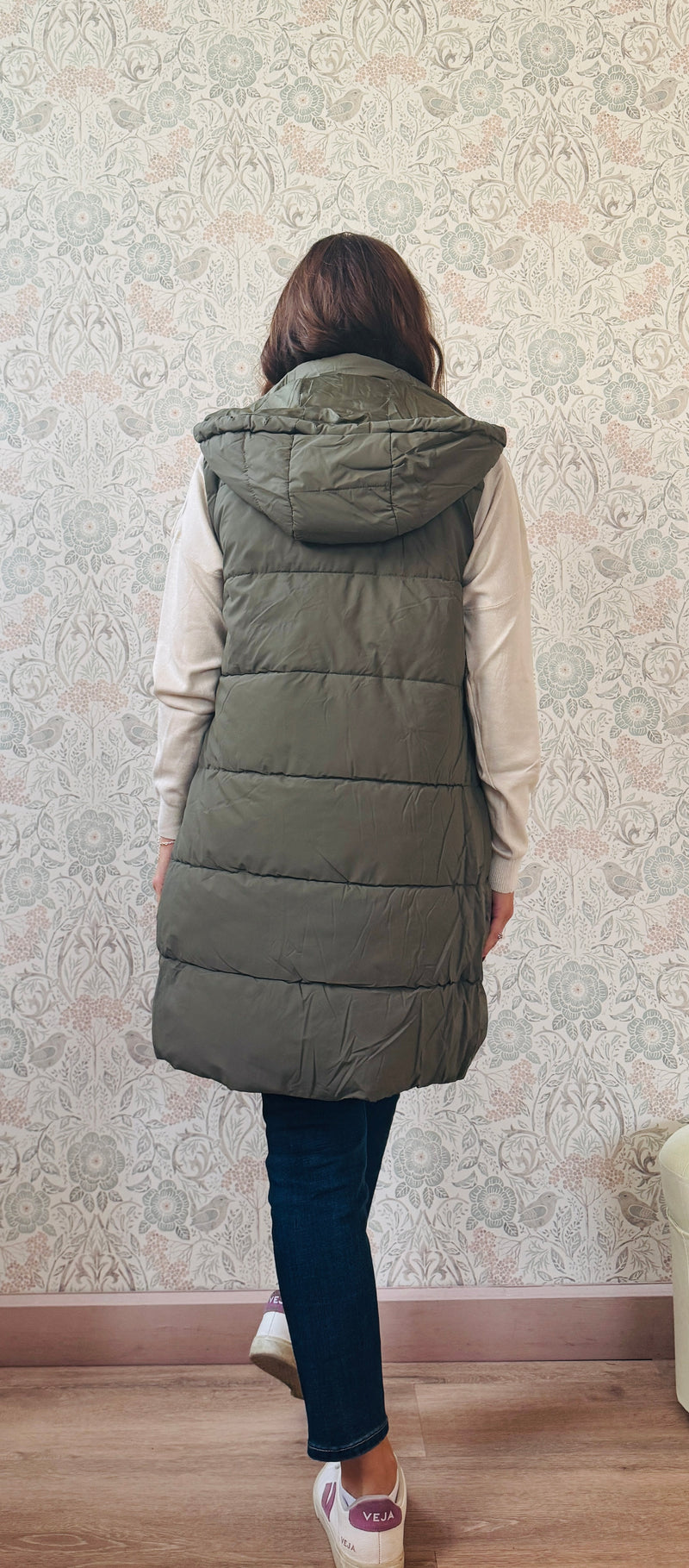 Smanicato Lungo Piumino Militare