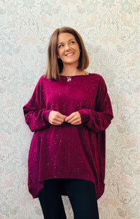 Maglione Over Lustrini