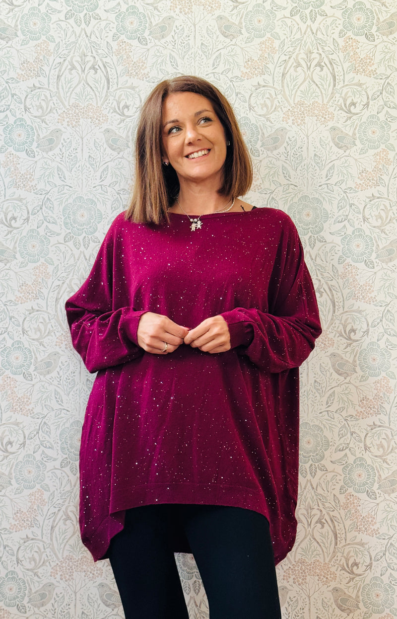 Maglione Over Lustrini