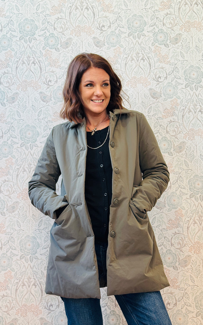 LVP Giacca Trench Puffy Militare