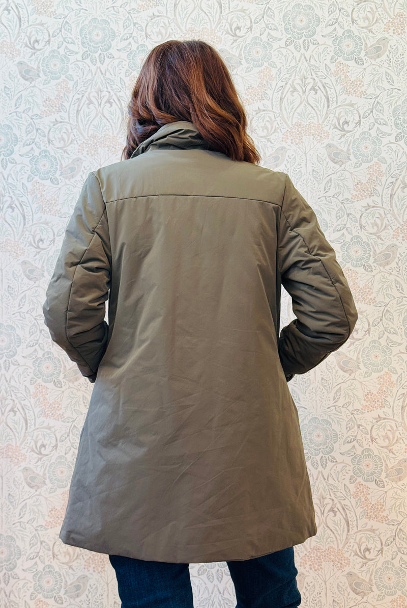 Giacca Trench Puffy Militare
